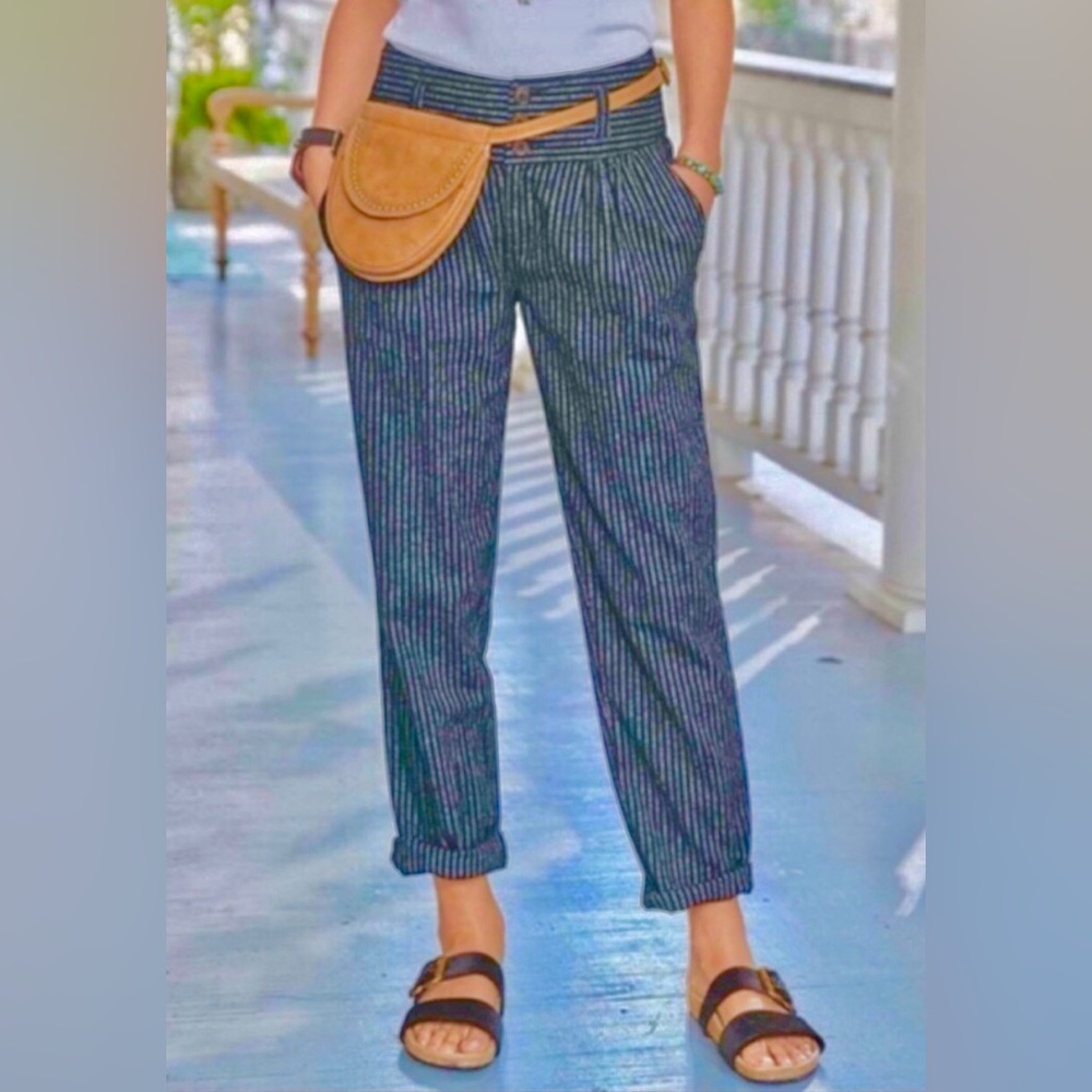 SUNDANCE Amelia Pinstripe Pant sz 10p